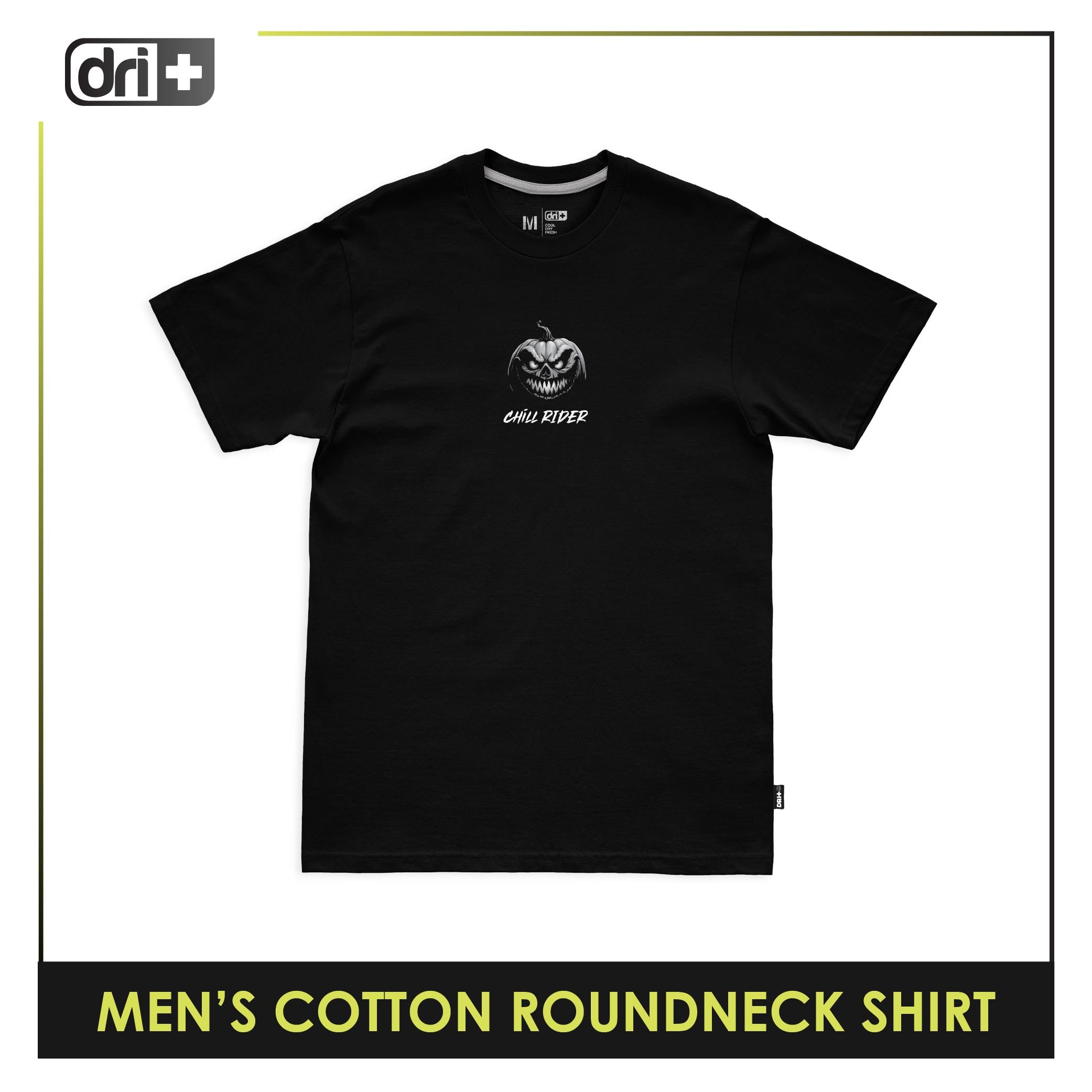 Dri Plus Anti-Odor Sweat Wicking Men’s Cotton Roundneck Halloween Shirt 1 piece DUMSRC539