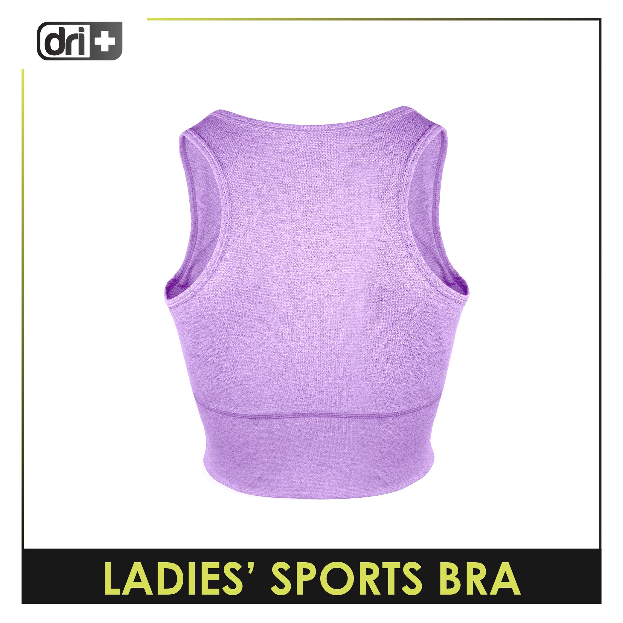 Dri plus Ladies’ Sports Bra 1 piece DULBR521