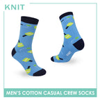 Knit Men's Pickleball (Royal Blue) Cotton Thin Casual Crew Socks 1 pair KMC531