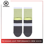 Burlington Men’s Casual Techgear Light Performance (Cycling & Golf) Crew Socks 1 pair TGML631