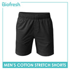 Biofresh Men's Antimicrobial Cotton Stretch Shorts 7” 1 piece UMLBX4401