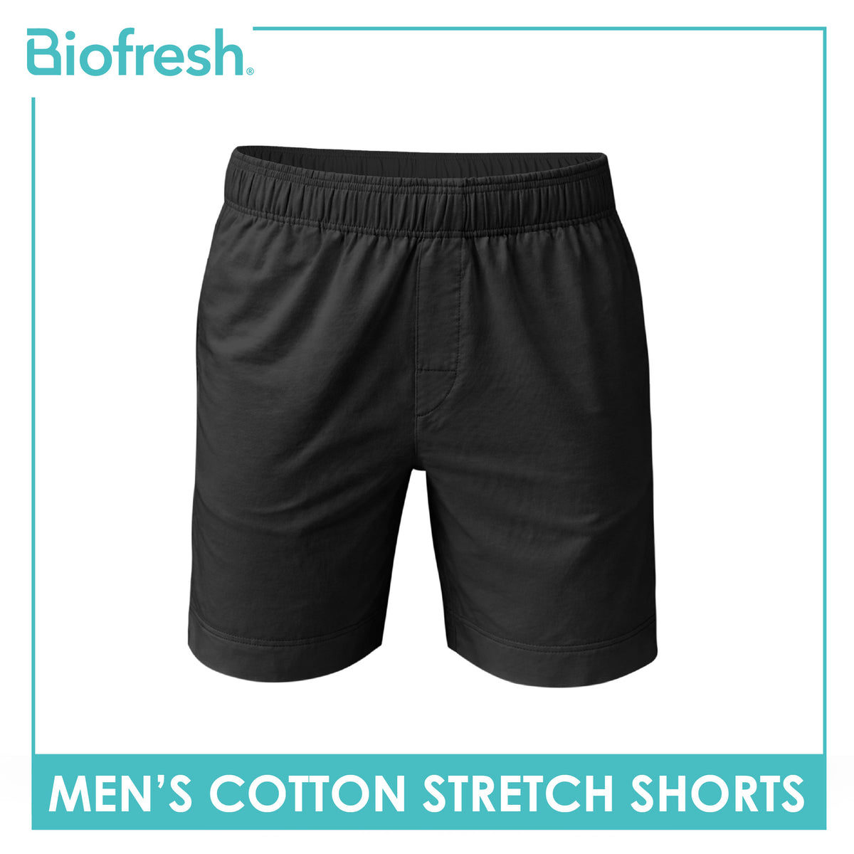 Biofresh Men's Antimicrobial Cotton Stretch Shorts 7” 1 piece UMLBX4401