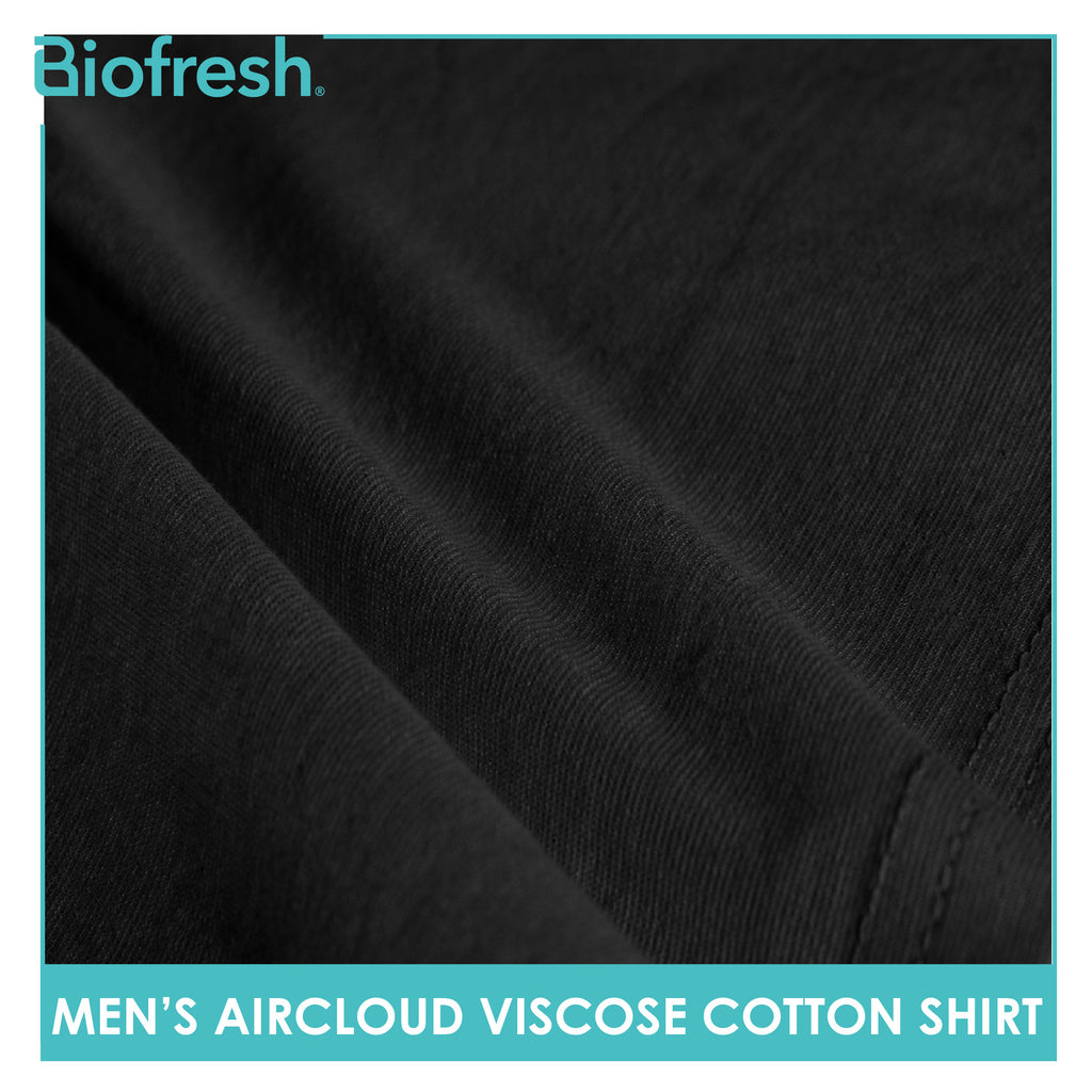 Biofresh Men's Antimicrobial Aircloud Viscose Cotton Roundneck Shirt 1 piece UMSPR531