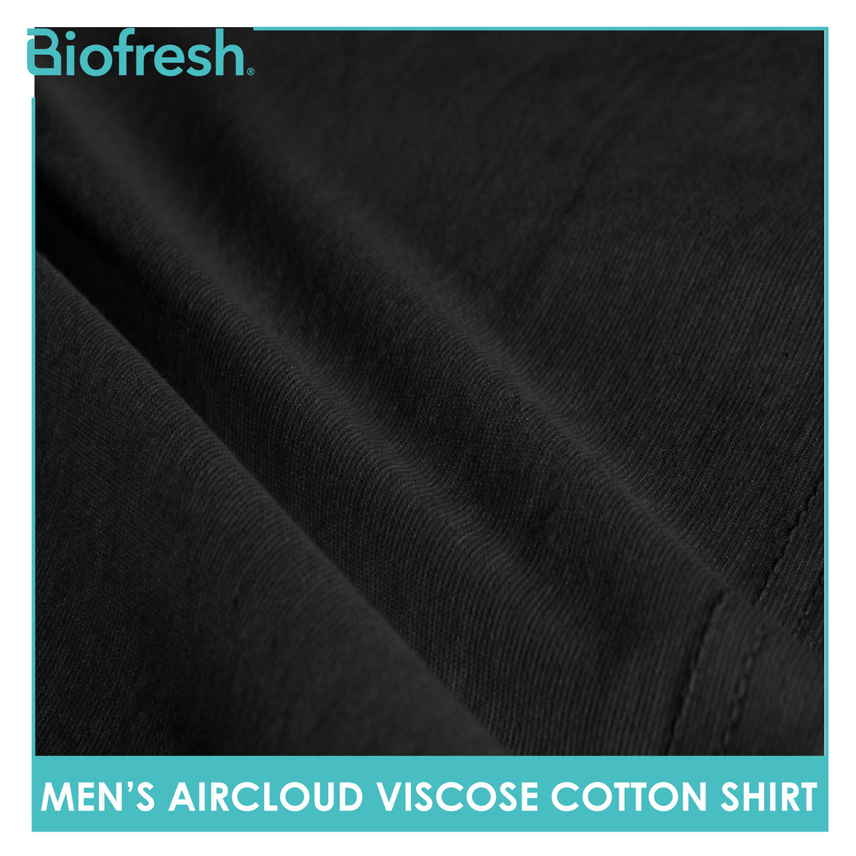Biofresh Men's Antimicrobial Aircloud Viscose Cotton Roundneck Shirt 1 piece UMSPR531