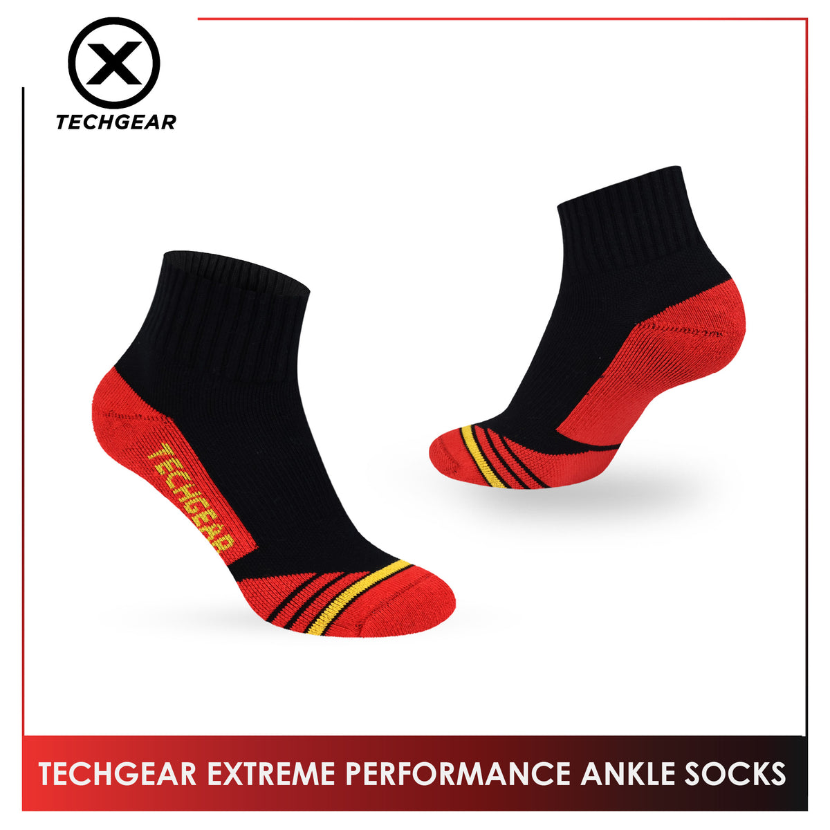 Burlington Men’s Sports Techgear Extreme Performance (Running) Ankle Socks 1 pair TGMX631