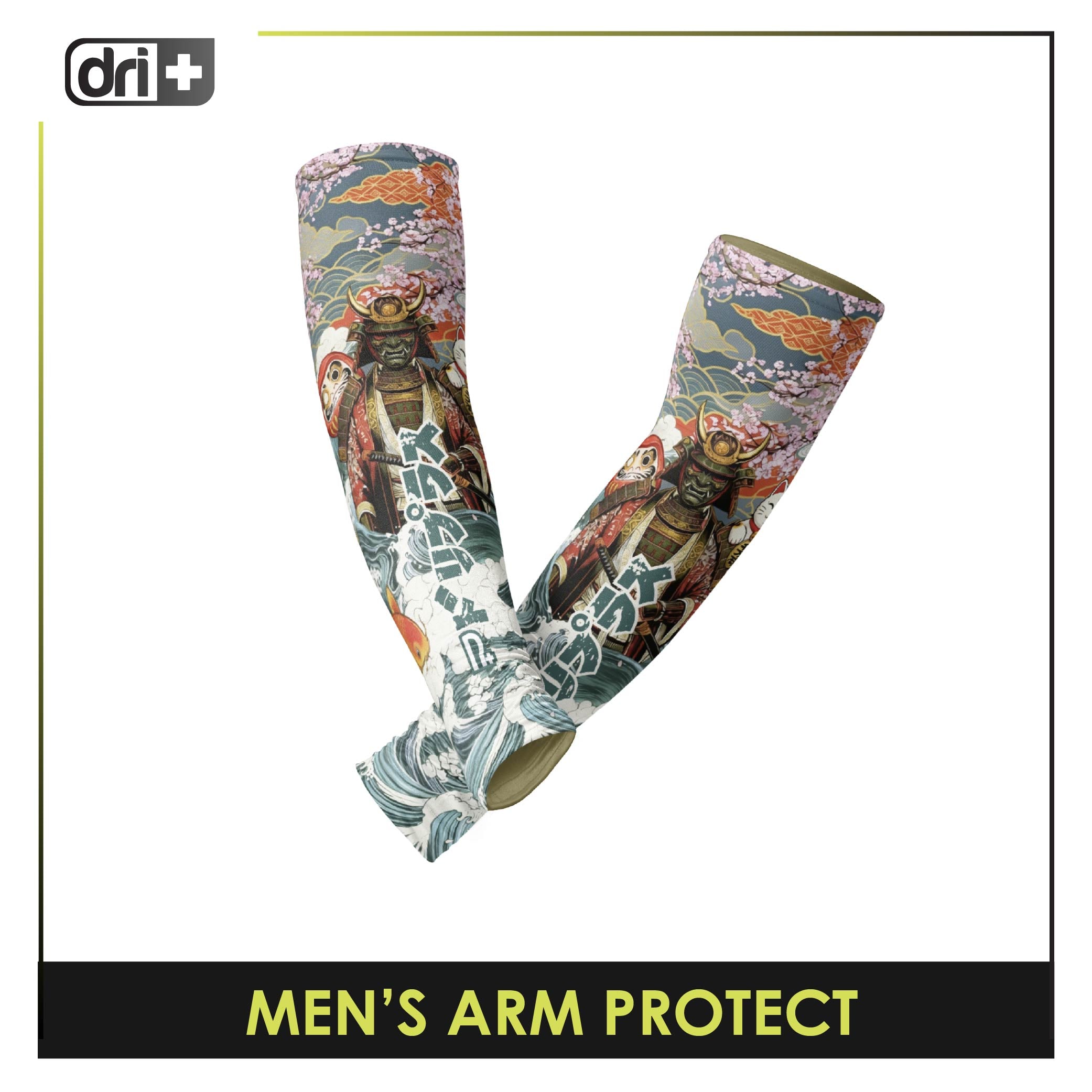 Dri Plus Men’s Doripurasu Sweat Wicking and Odor Free Riders' Arm Protect 1 pair DUMAW611