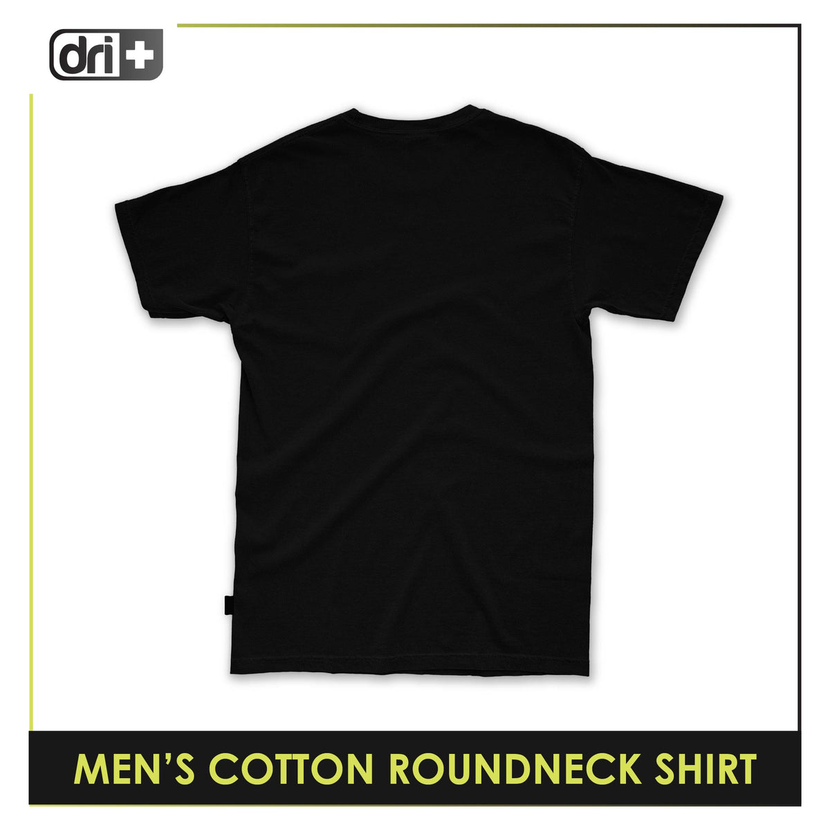 Dri Plus Men’s Anti-Odor Sweat Wicking Cotton Roundneck Shirt 1 piece DUMSRC628