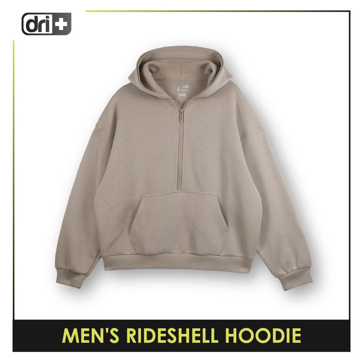 Dri Plus Men’s Half-Zip Ridesheel Hoodie 1 piece DMJHD631