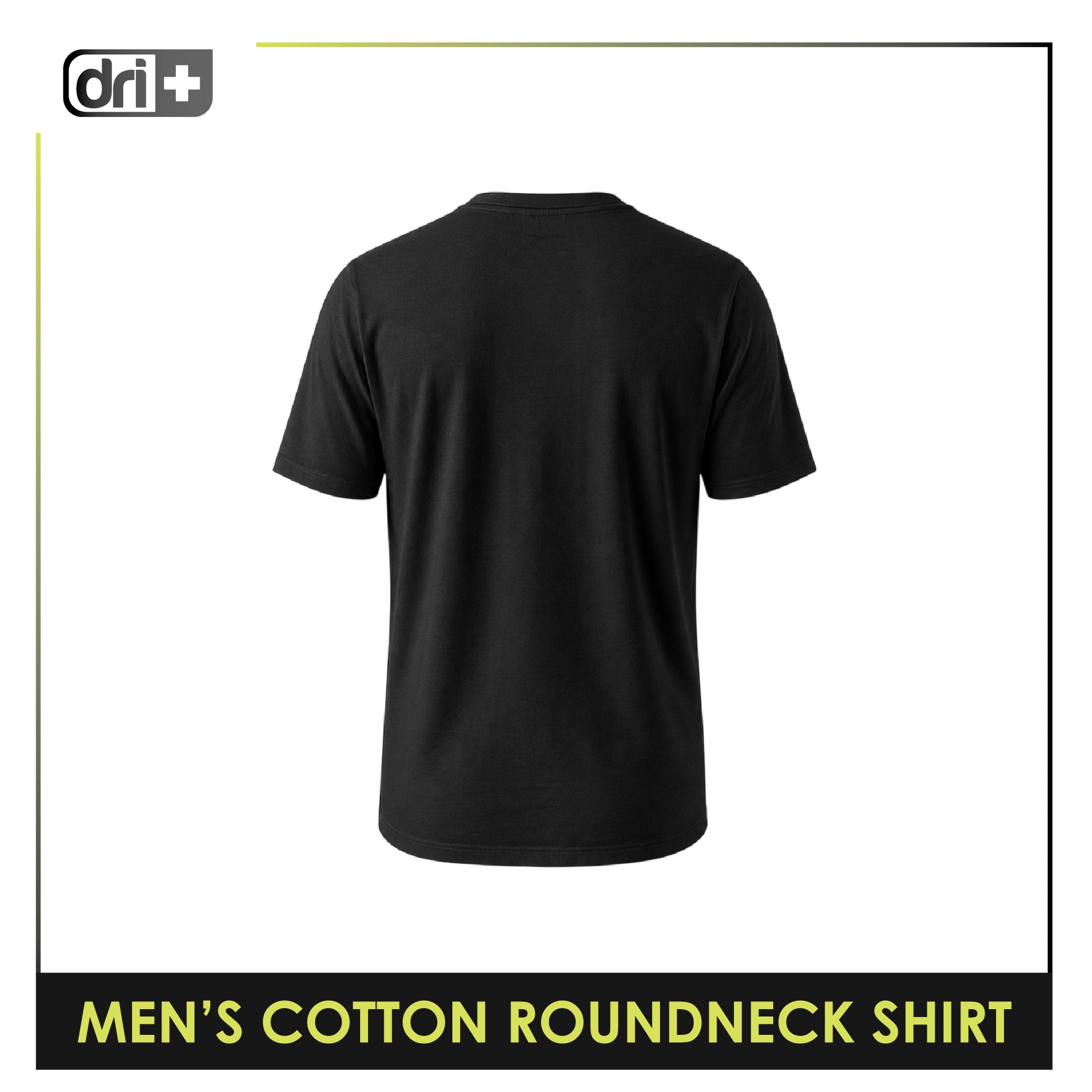 Dri Plus Men’s Anti-Odor Sweat Wicking Cotton Rideology Roundneck Shirt 1 piece DUMSRC613