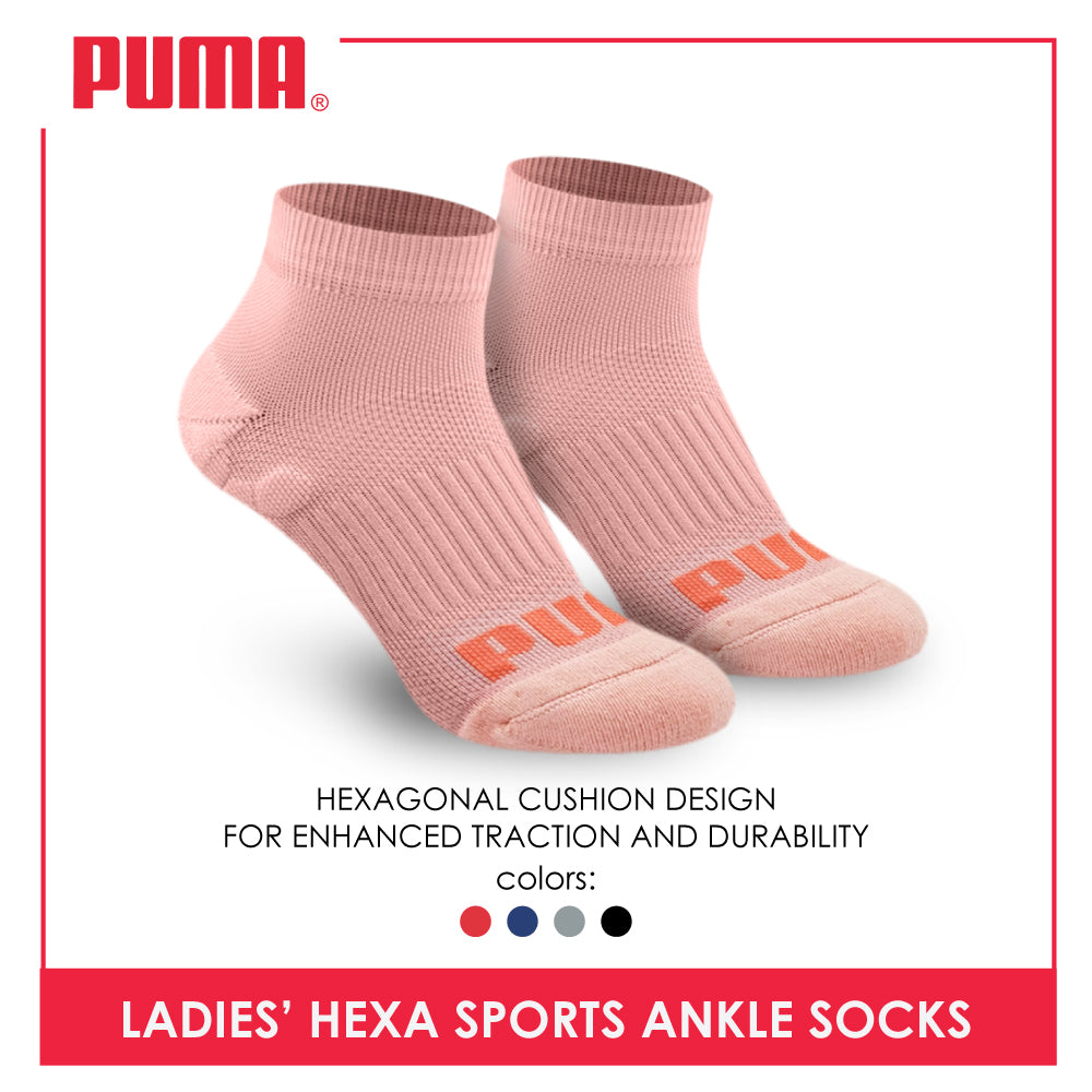Puma Hexa Ladies' Cotton Extreme Performance Ankle Socks 1 pair PLS0103