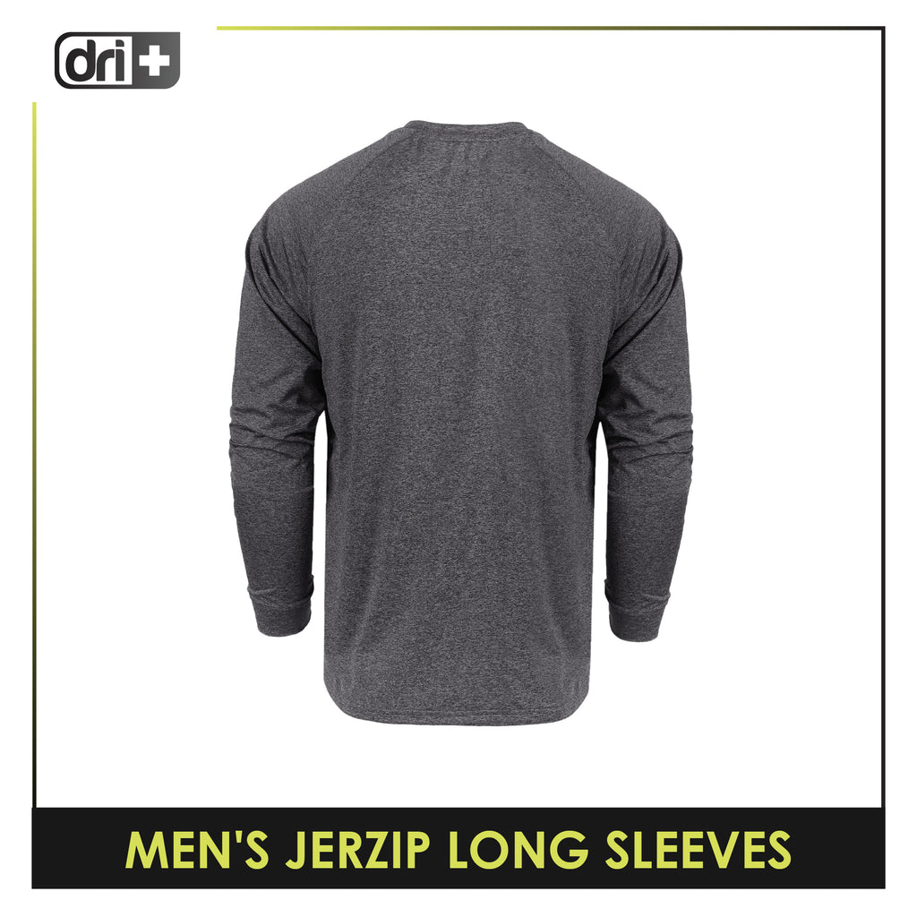 Dri Plus Men's Quick Dri Jerzip Long Sleeve 1 piece DUMSRLZ612