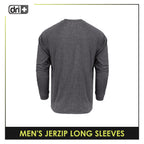 Dri Plus Men's Quick Dri Jerzip Long Sleeve 1 piece DUMSRLZ612