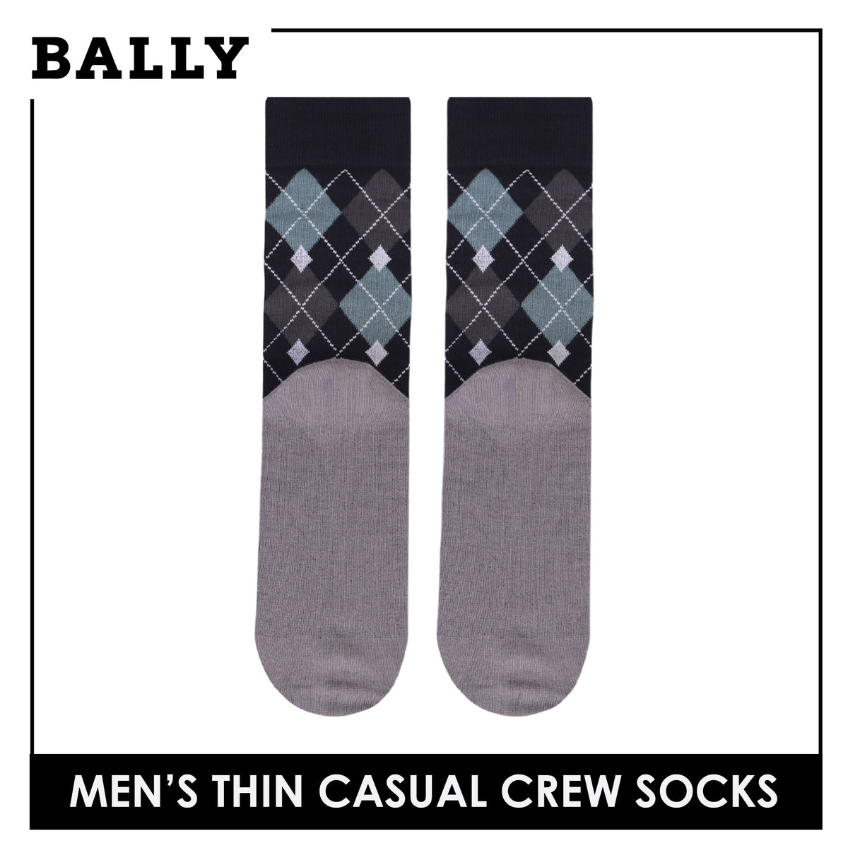 Bally Men's Cotton Crew Thin Casual Premium Socks 1 pair YMC613