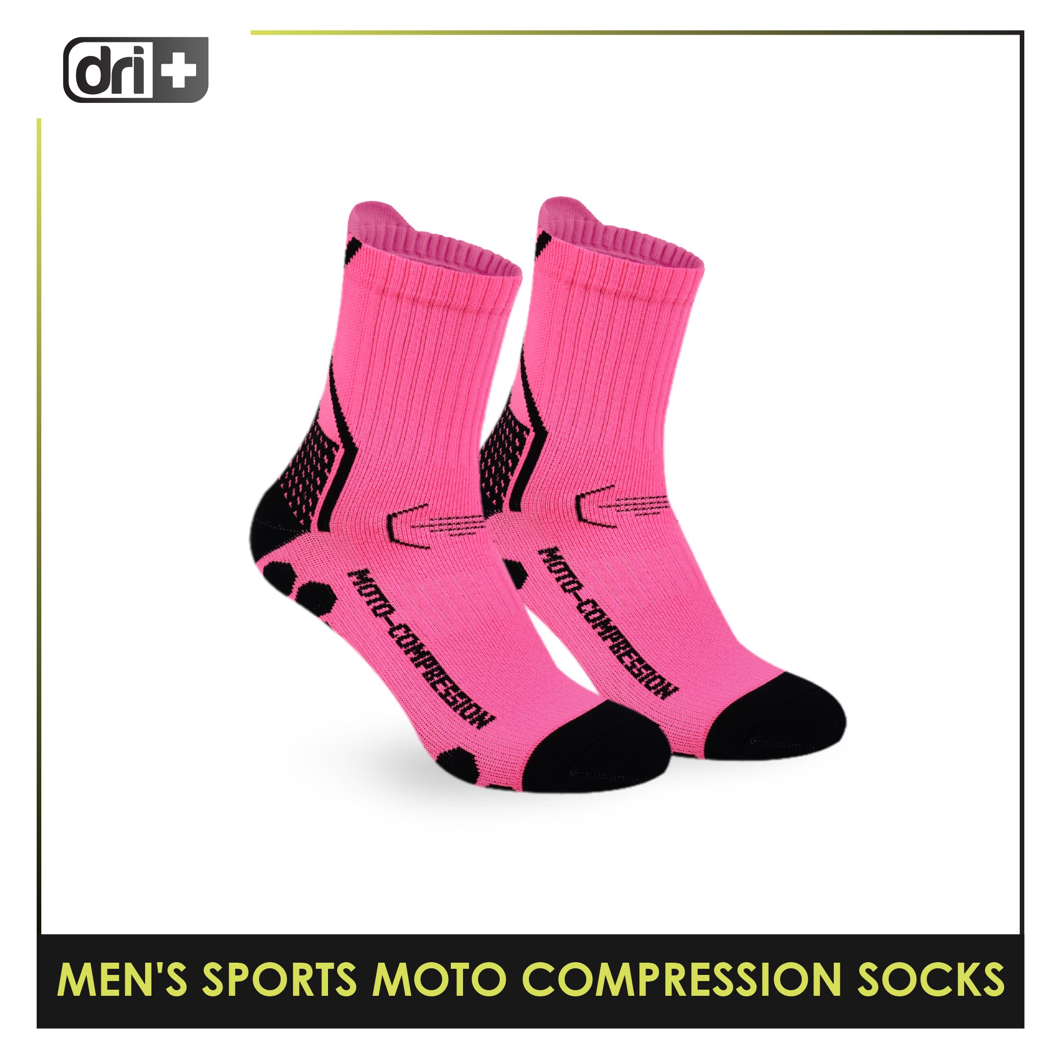Dri plus Men’s Sports Moto Compression Socks 1 pair DMS631