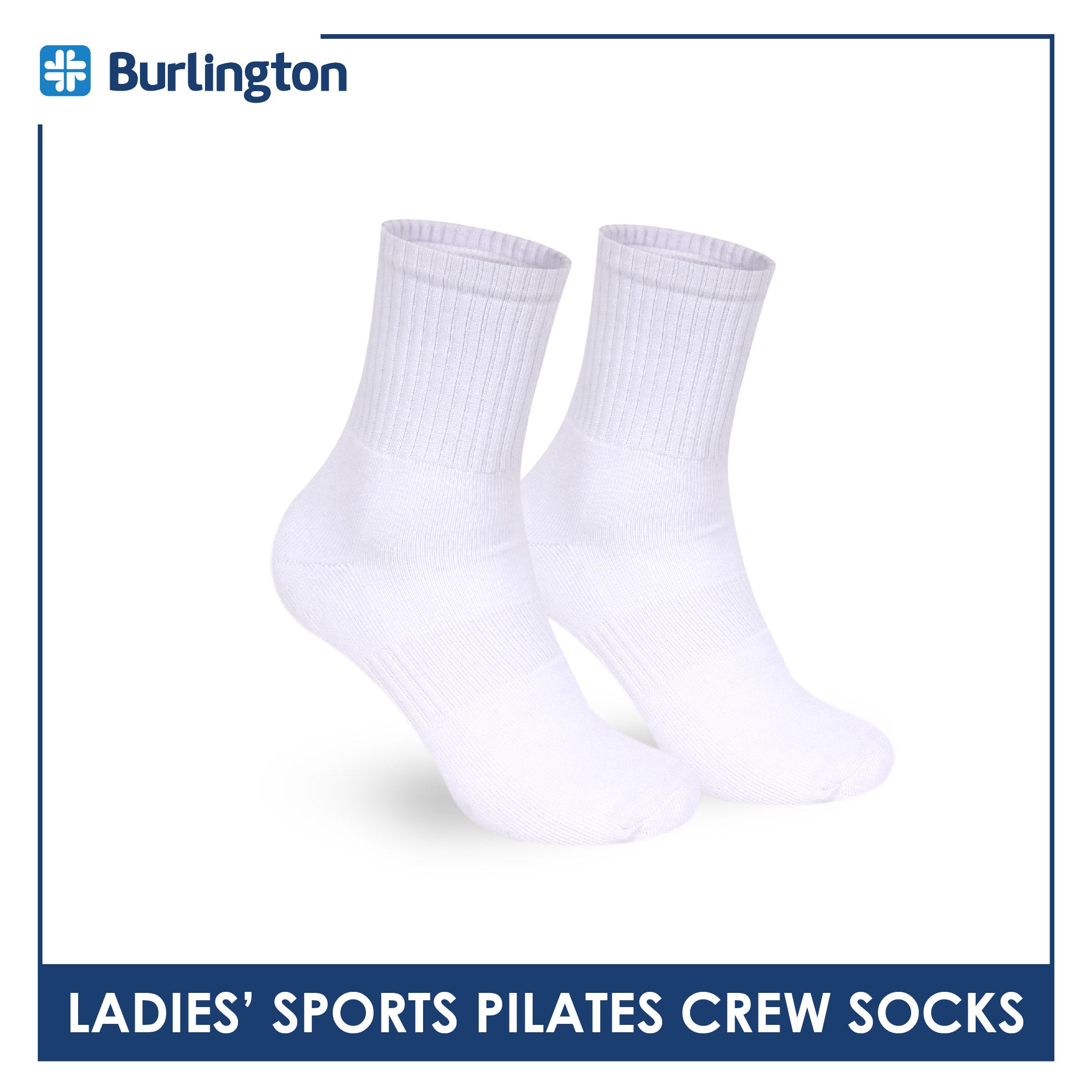 Burlington Ladies’ Pilates Sports Crew Socks 1 pair BLGS532