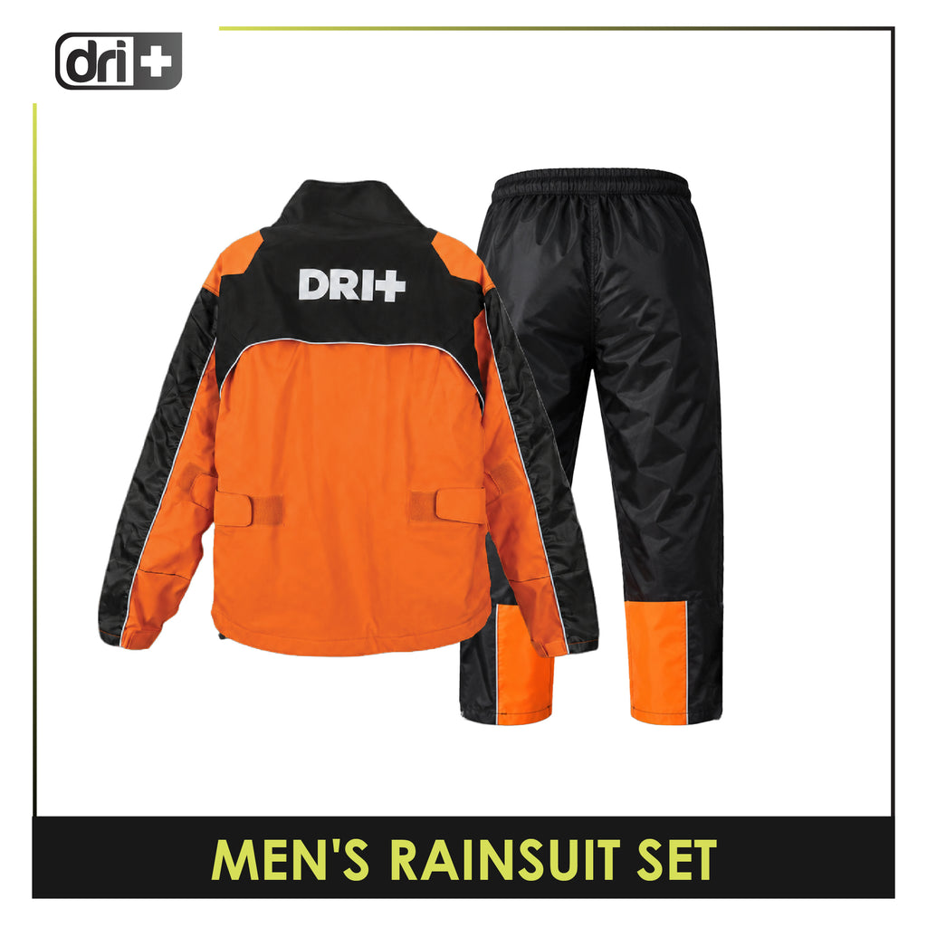 Dri Plus Men’s Water-Resistant Motorcycle Rainsuit Set DMRW621