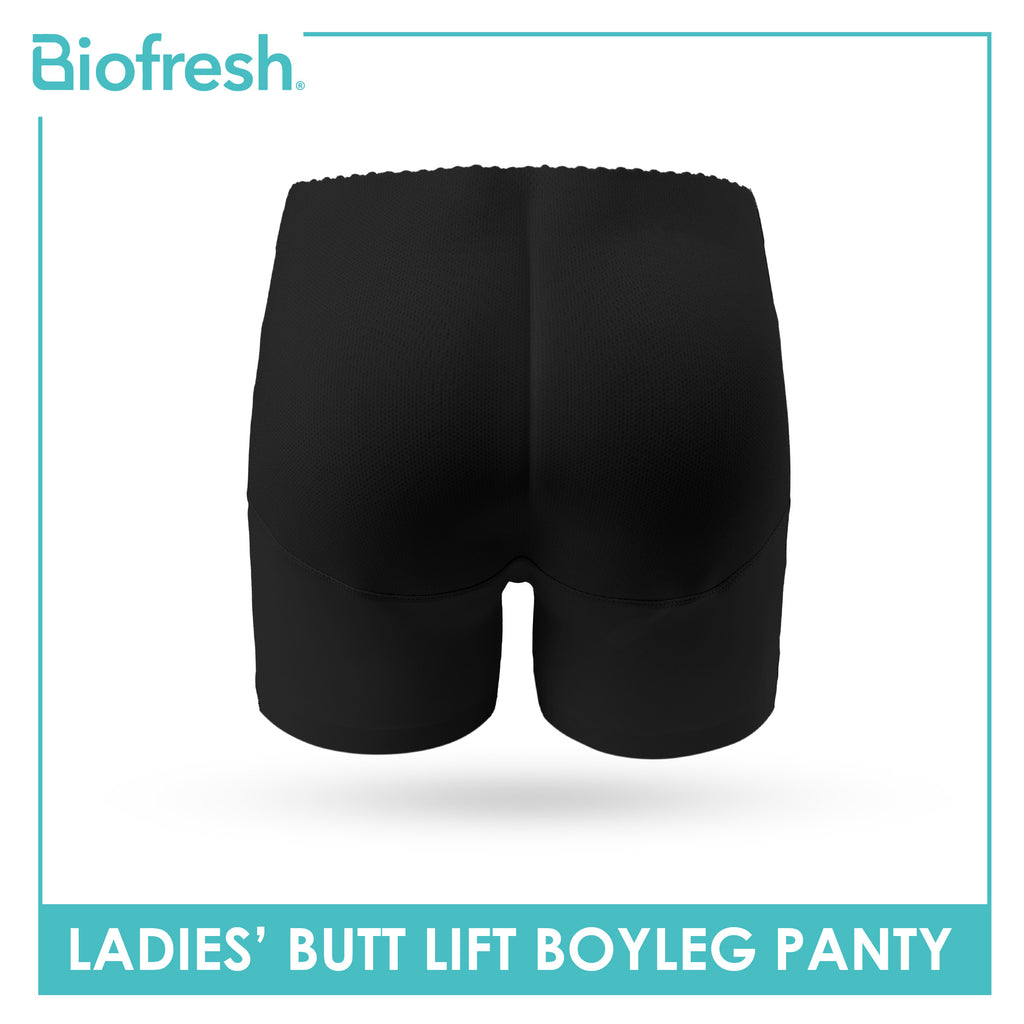 Biofresh Ladies’ Antimicrobial Padded Butt Lift Boyleg Panty 1 piece ULBBL531