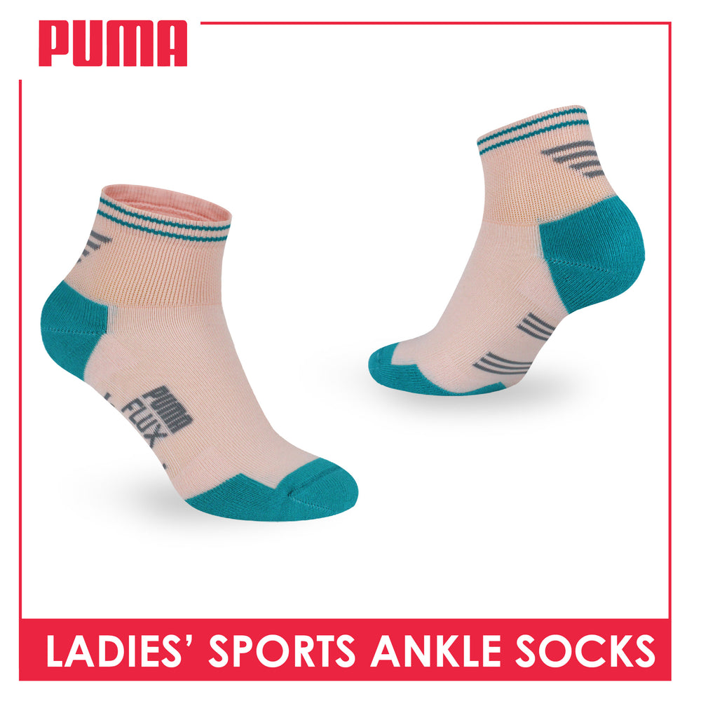 Puma Flux Ladies' Cotton Sports Ankle Socks 1 pair ZLSK531