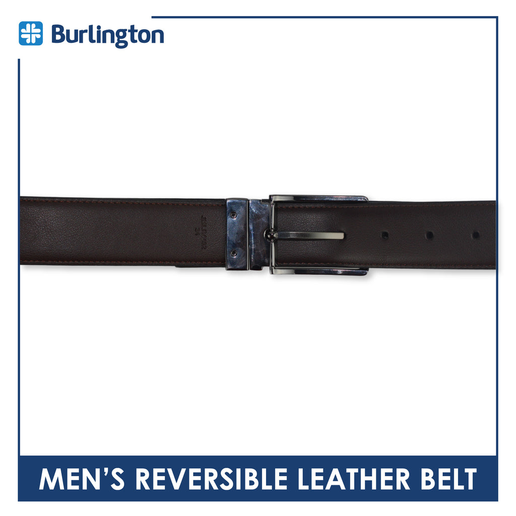 Burlington Men's Reversible Genuine Leather Belt 1 piece JMLR512