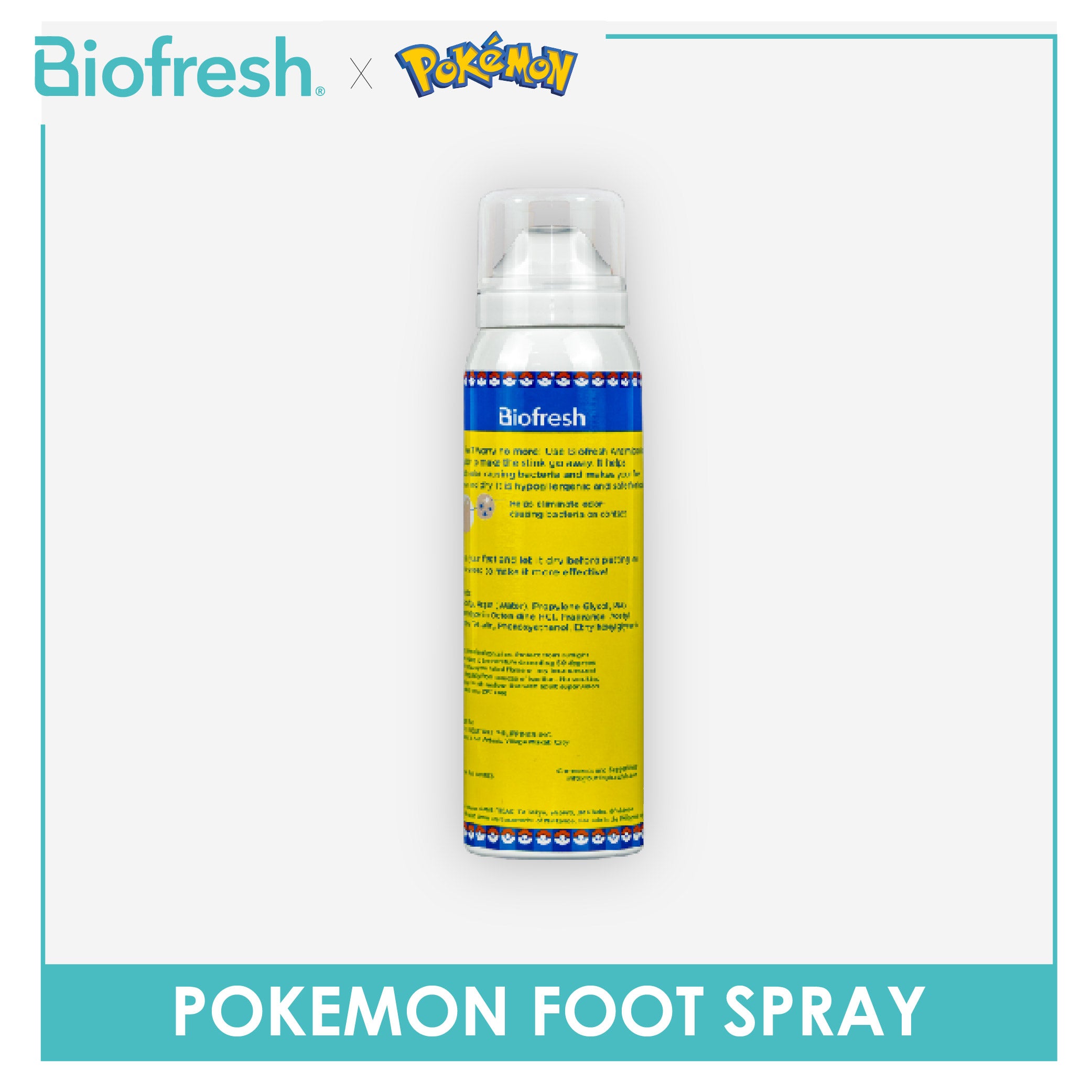 Biofresh | Pokemon Antimicrobial Foot Spray 1 piece PKFMFS621