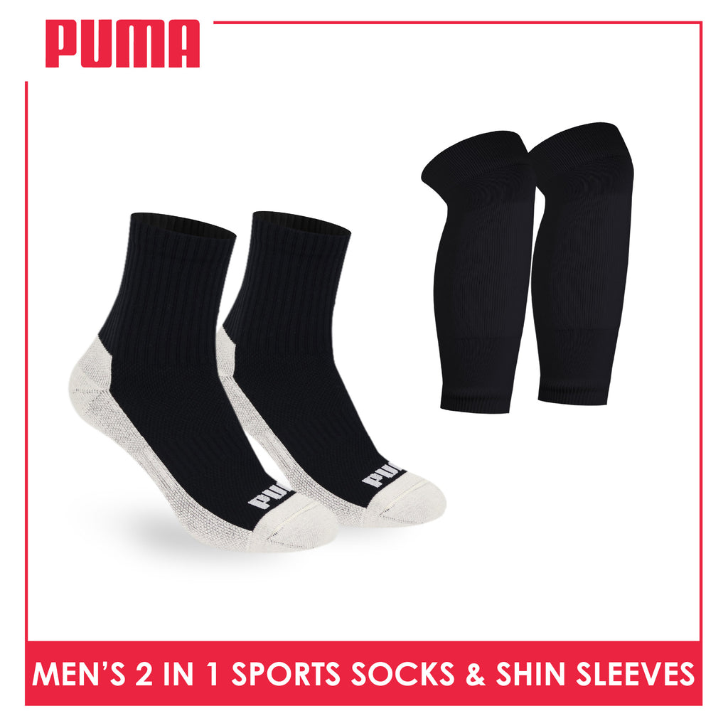 Puma Men’s Thick Sports Football Performance Kit Socks and Shin Sleeves PMFBS01