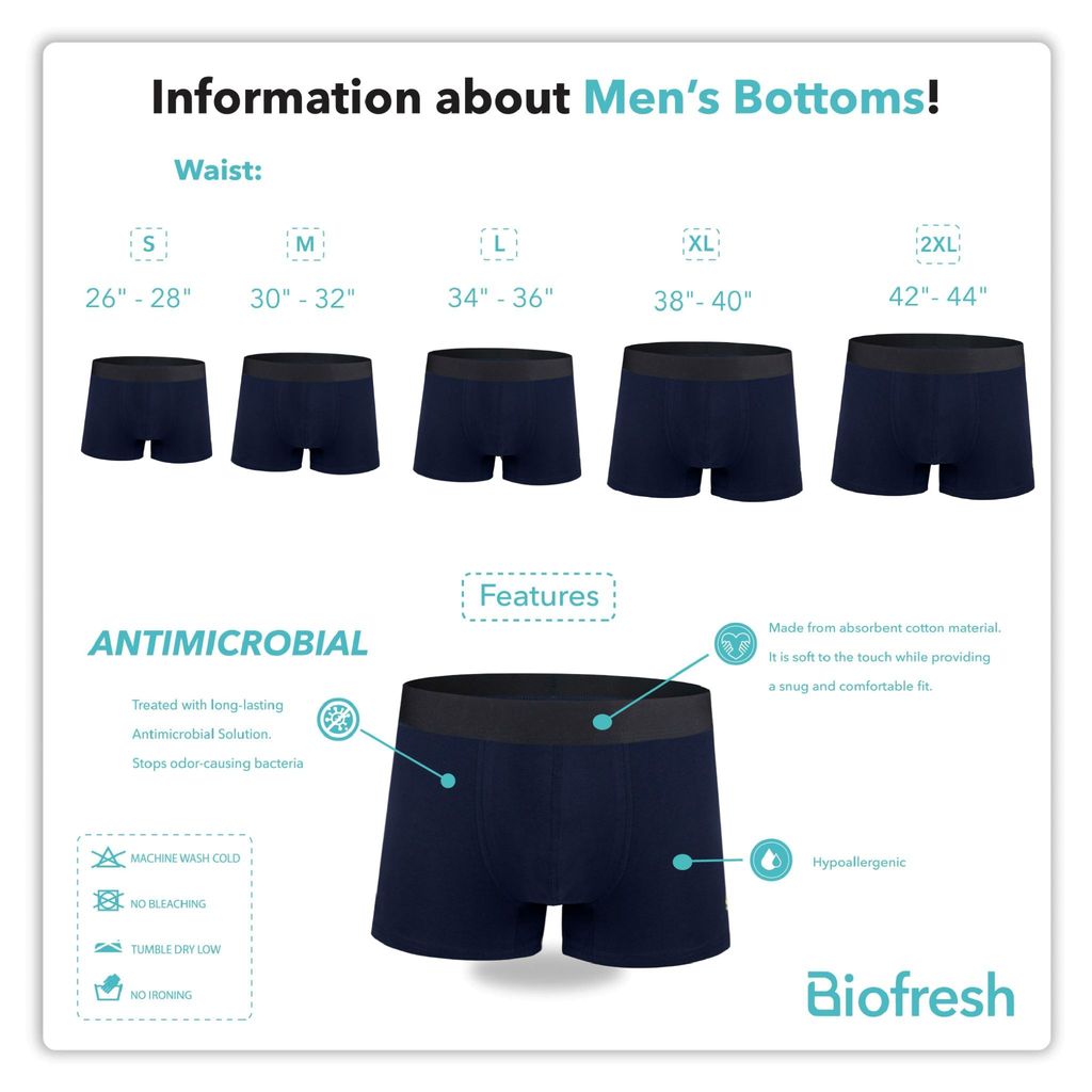 Biofresh | Pokemon Men's Antimicrobial Cotton Boxer Brief 3 pieces in a pack PKMBBG631