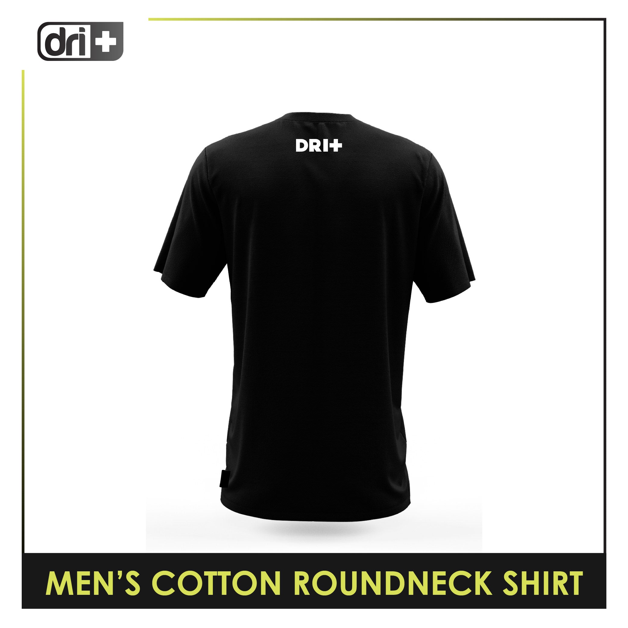 Dri Plus Men’s Brotherhood Anti-Odor Sweat Wicking Light Cotton Roundneck Shirt 1 piece DUMSRC531