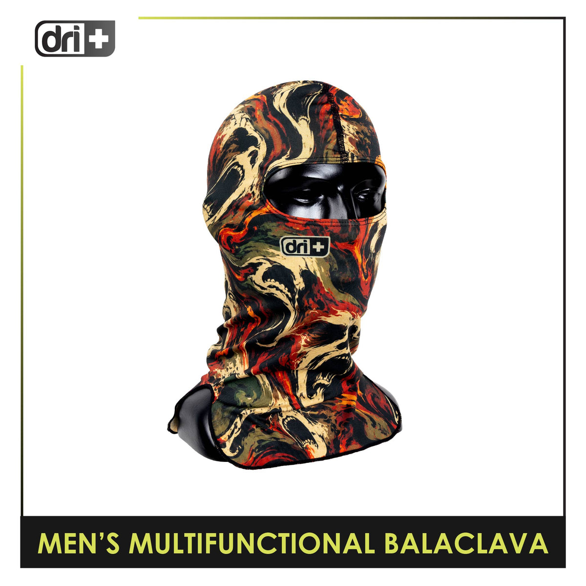 Dri Plus Men's Mystical Six Washable Moisture Wicking Balaclava 1 piece DUMB631