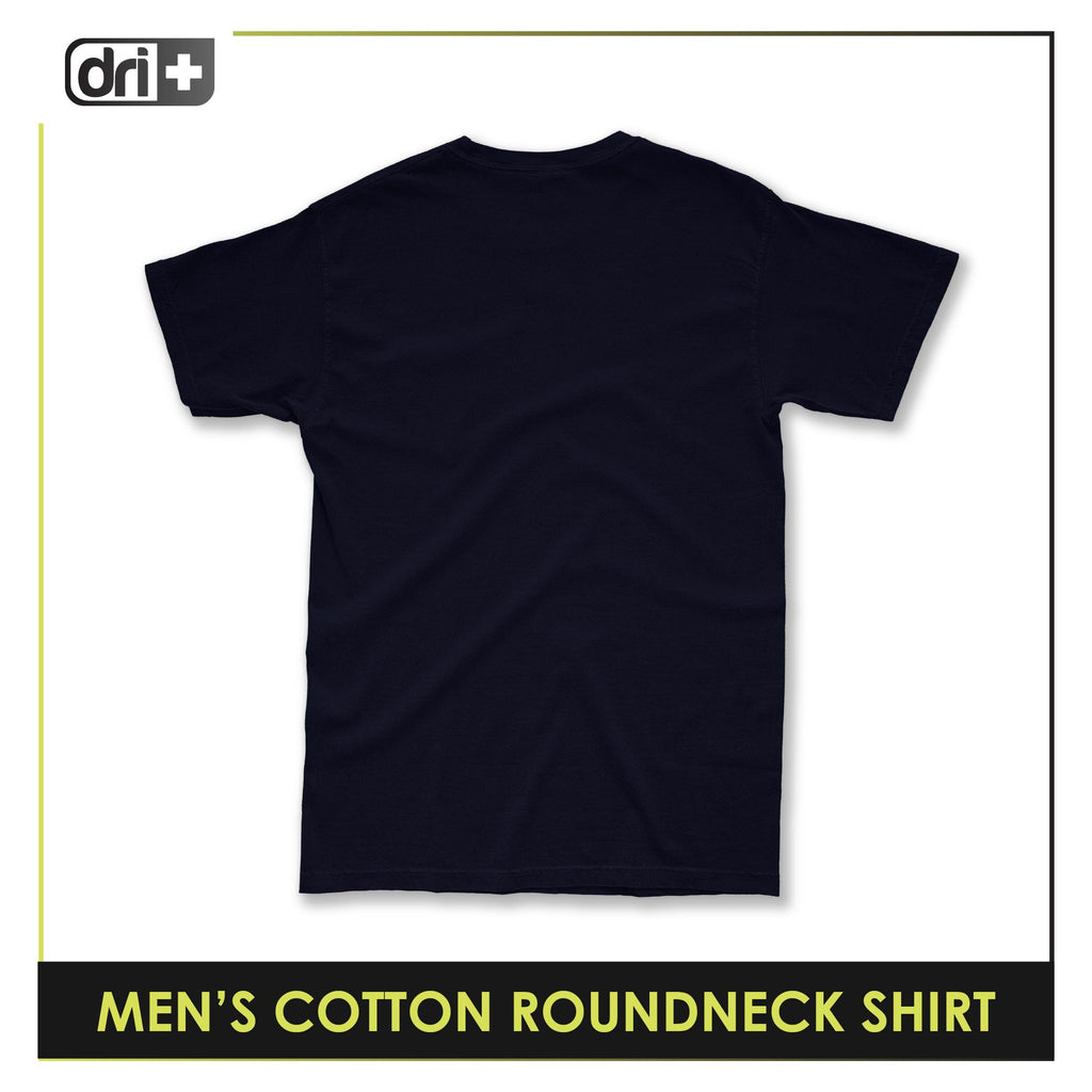 Dri Plus Men’s Anti-Odor Sweat Wicking Cotton Plain Roundneck Shirt 1 piece DUMSRC627