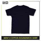 Dri Plus Men’s Anti-Odor Sweat Wicking Cotton Plain Roundneck Shirt 1 piece DUMSRC627