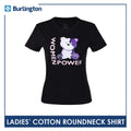 Burlington Ladies' Cotton Bearlington Women’s Month Roundneck Shirt 1pc TBLDSRWM4