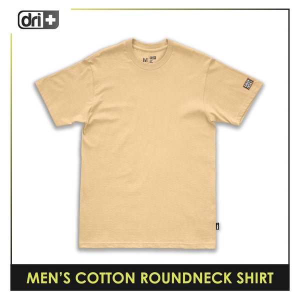 Dri Plus Men’s Anti-Odor Sweat Wicking Cotton Plain Roundneck Shirt 1 piece DUMSRC523