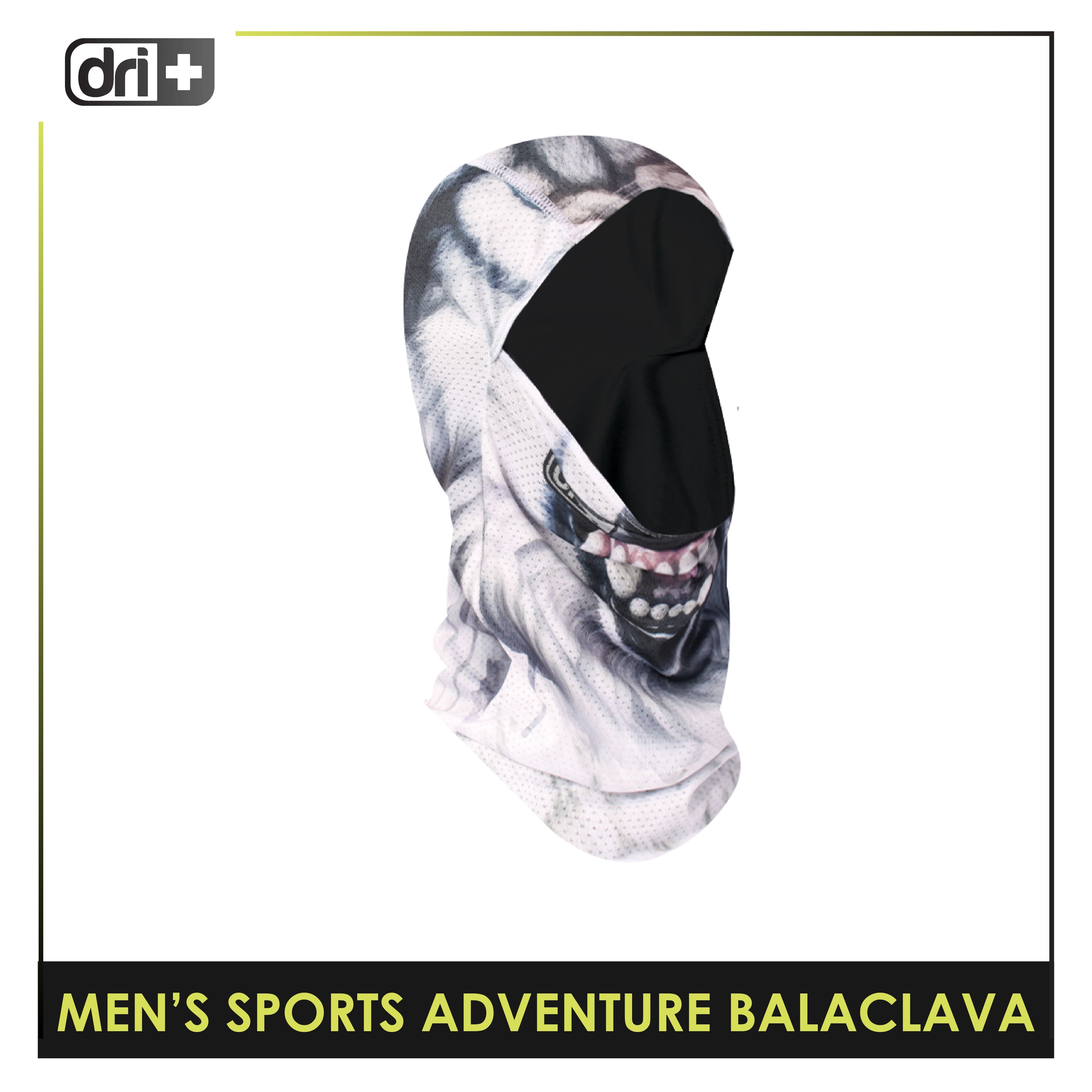 Dri Plus Men’s Wolf S-ADV Multifunctional Moisture Wicking Balaclava 1 piece DUMB531