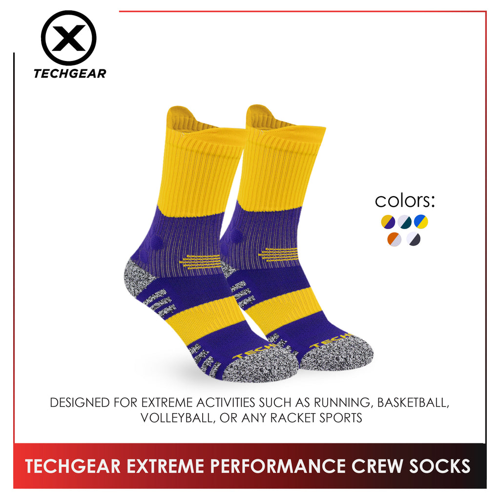 Burlington Men’s Sports Techgear Extreme Performance (Basketball) Crew Socks 1 pair TGMX633