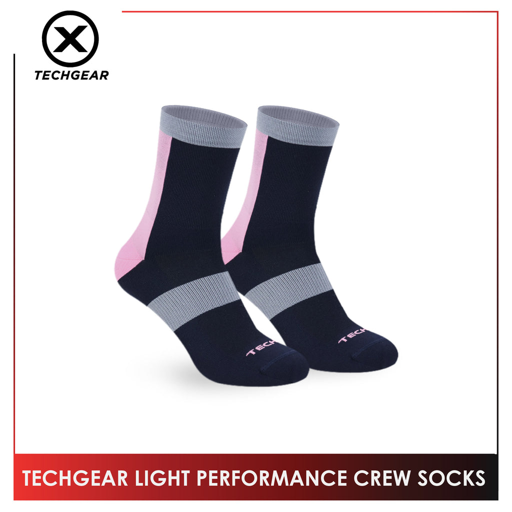 Burlington Men’s Casual Techgear Light Performance (Cycling & Golf) Crew Socks 1 pair TGML631