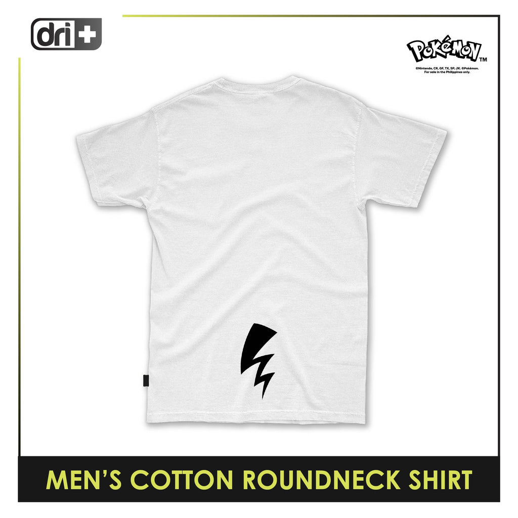 Dri Plus Men’s Pokemon Collection Anti-Odor Sweat Wicking Cotton Roundneck Shirt 1 pc PKDUMSRC531