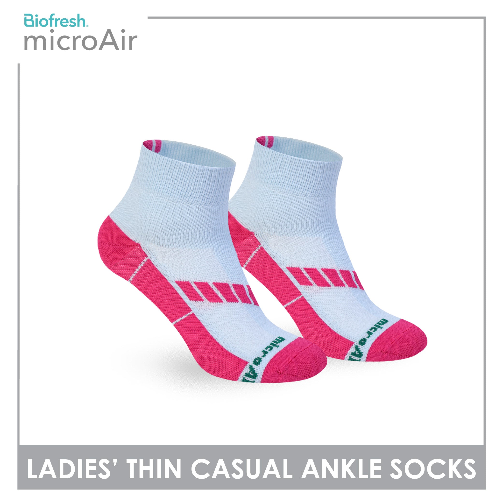 Biofresh Microair Ladies’ Thin Casual Ankle Compression Socks 1 pair MLCP611