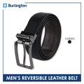 Burlington Men's Reversible Genuine Leather Belt 1 piece JMLR512