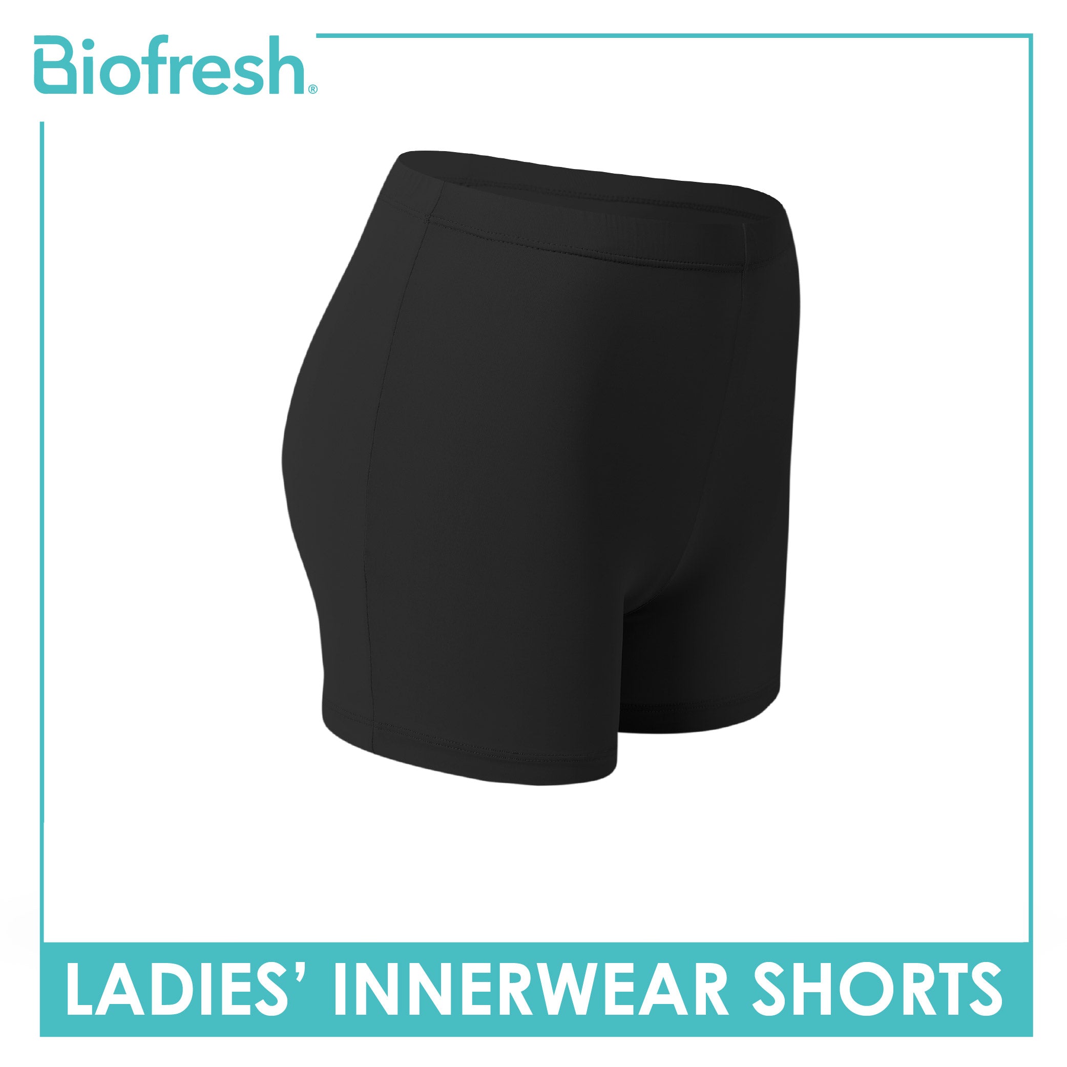 Biofresh Ladies’ Antimicrobial Innerwear Mid Rise Shorts 4" 1 piece ULBC1