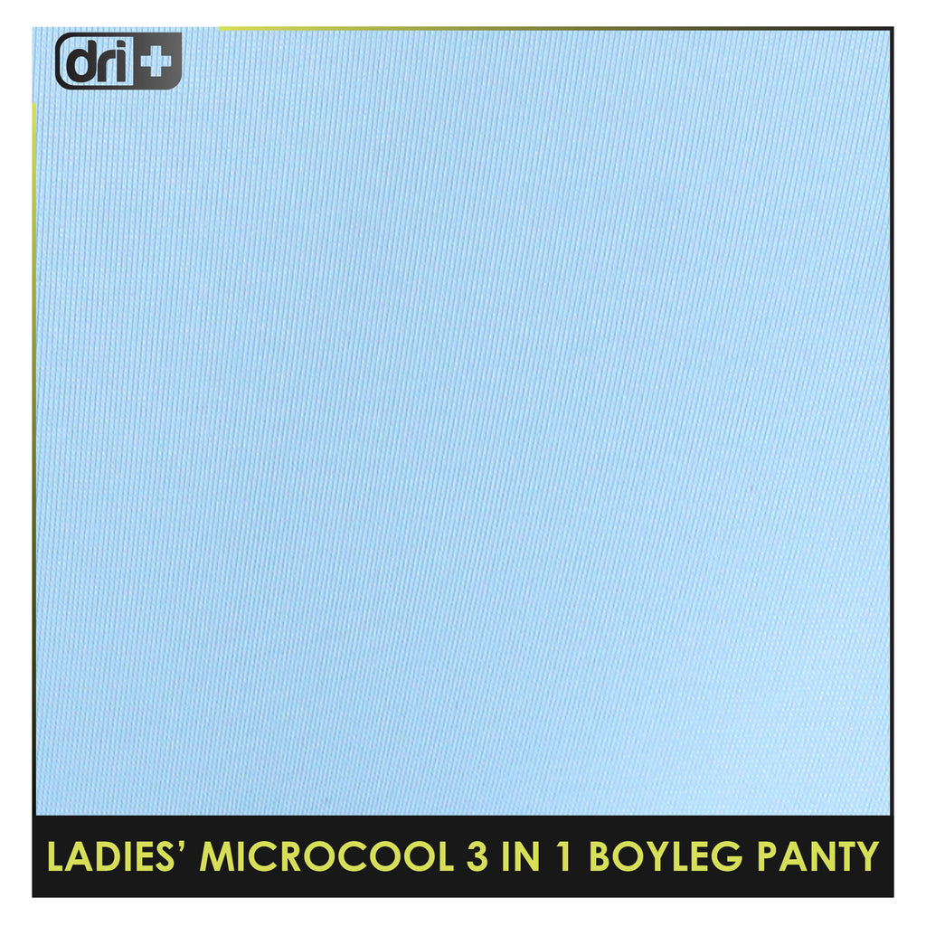 Dri plus Ladies’ Microcool Boyleg Panty 3 pieces in a pack DULPBG511