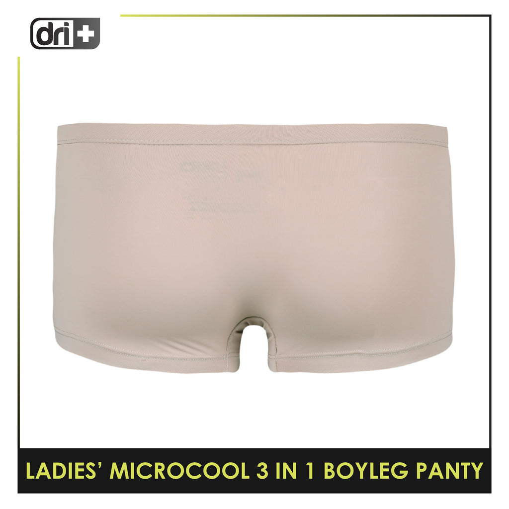 Dri plus Ladies’ Microcool Boyleg Panty 3 pieces in a pack DULPBG511
