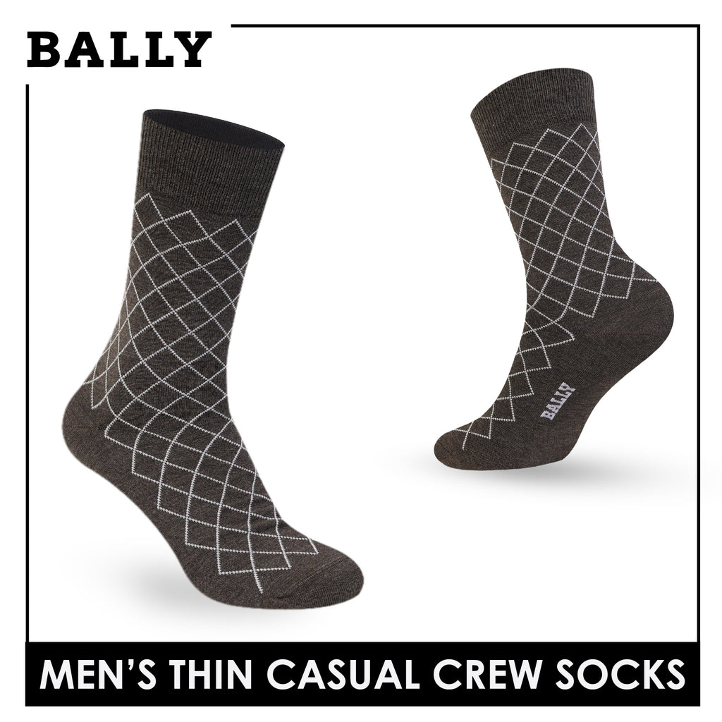 Bally Men's Cotton Crew Thin Casual Premium Socks 1 pair YMC611