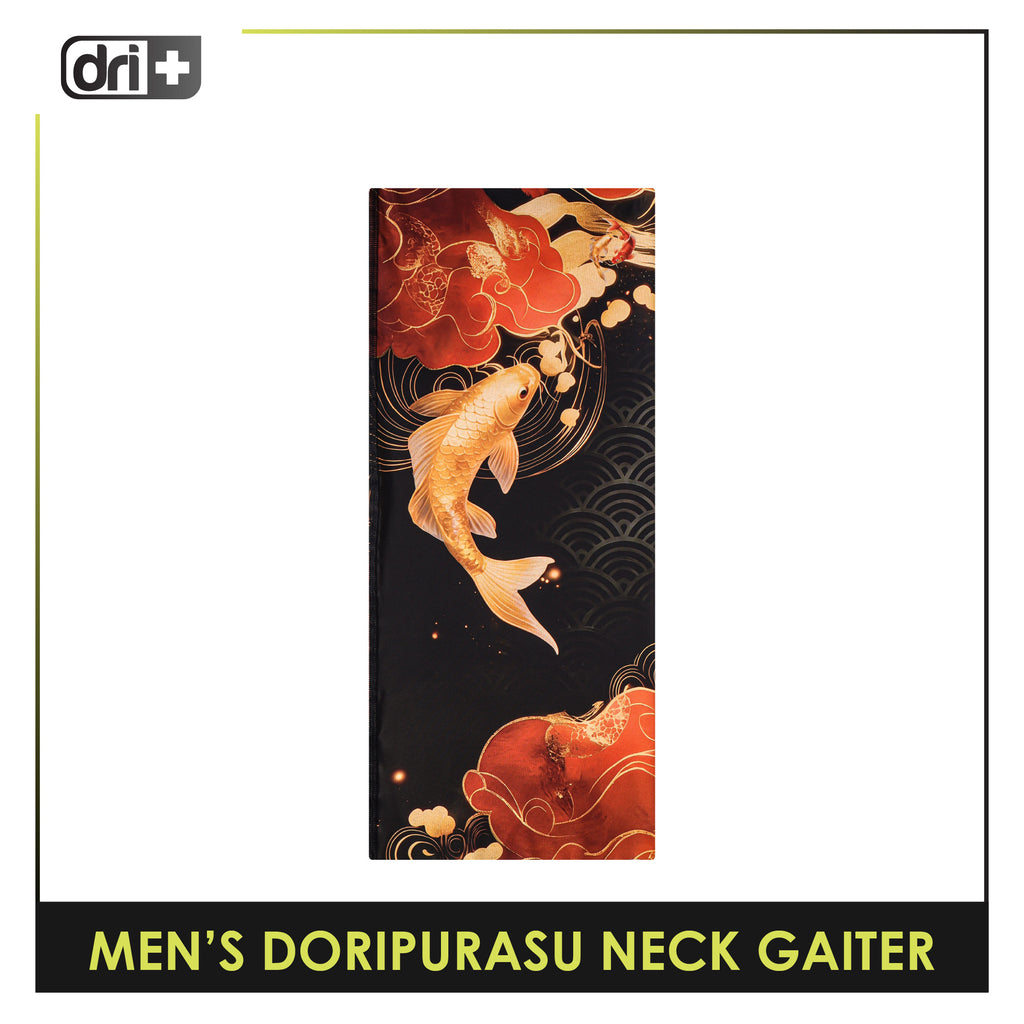 Dri Plus Men's Doripurasu Washable Multi-Functional Moisture Wicking Neck Gaiter 1 piece DUMN611