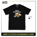 Dri Plus Beer Brothers Men’s Anti-Odor Sweat Wicking Cotton Roundneck Shirt 1 piece DUMSRC5310
