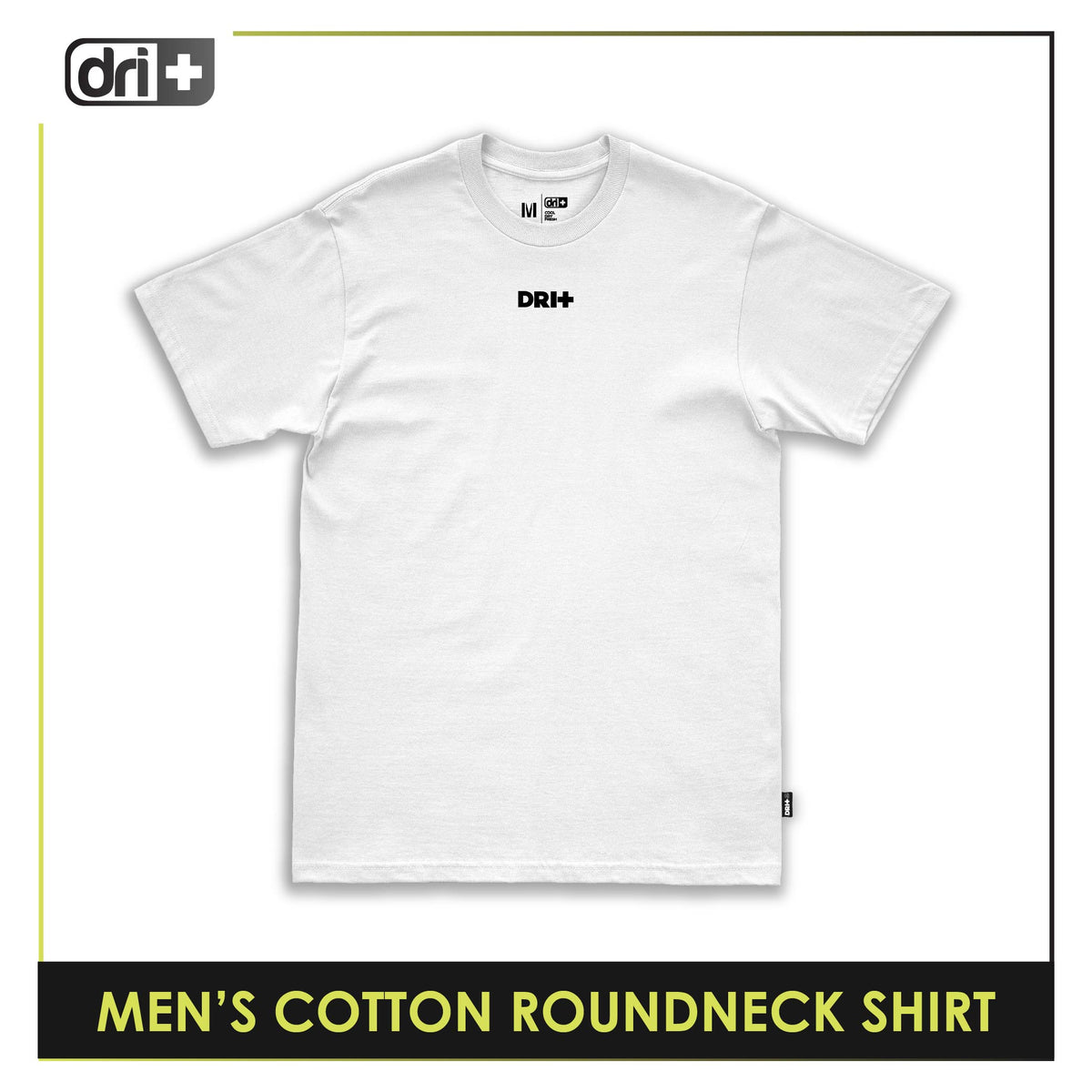 Dri Plus Men’s Anti-Odor Sweat Wicking Cotton Roundneck Shirt 1 piece DUMSRC628