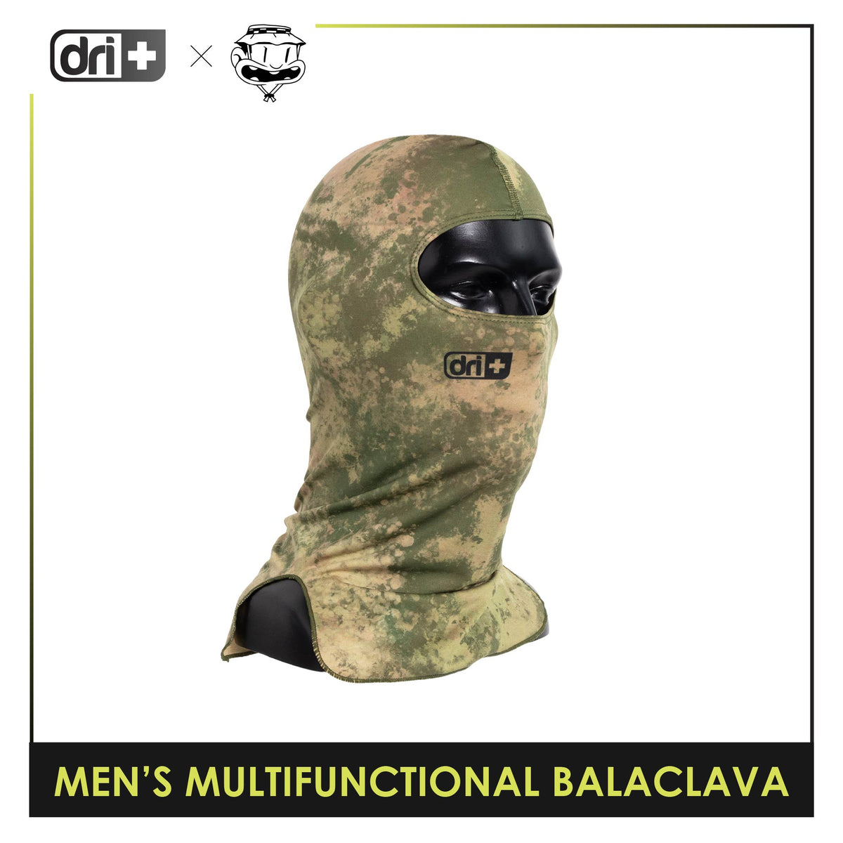 Dri Plus Men's Baltek Acid Wash Multifunctional Moisture Wicking Balaclava 1 piece DUMB622