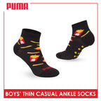 Puma Boys' Gripper Anti Slip Thin Casual Ankle Socks 1 pair PBCR612