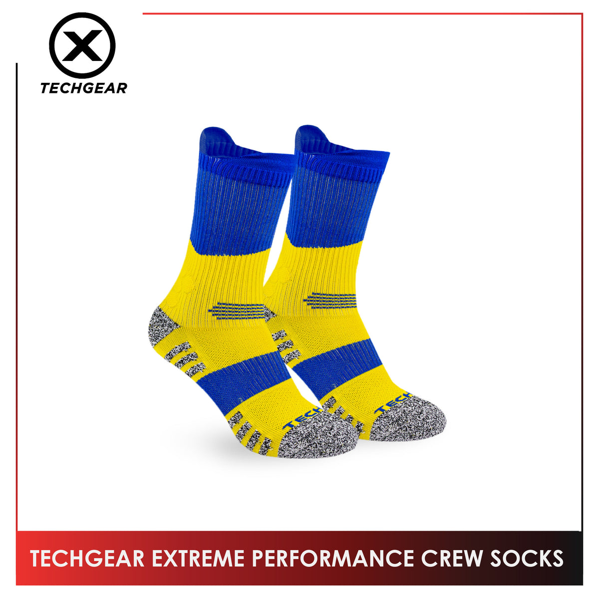 Burlington Men’s Sports Techgear Extreme Performance (Basketball) Crew Socks 1 pair TGMX633