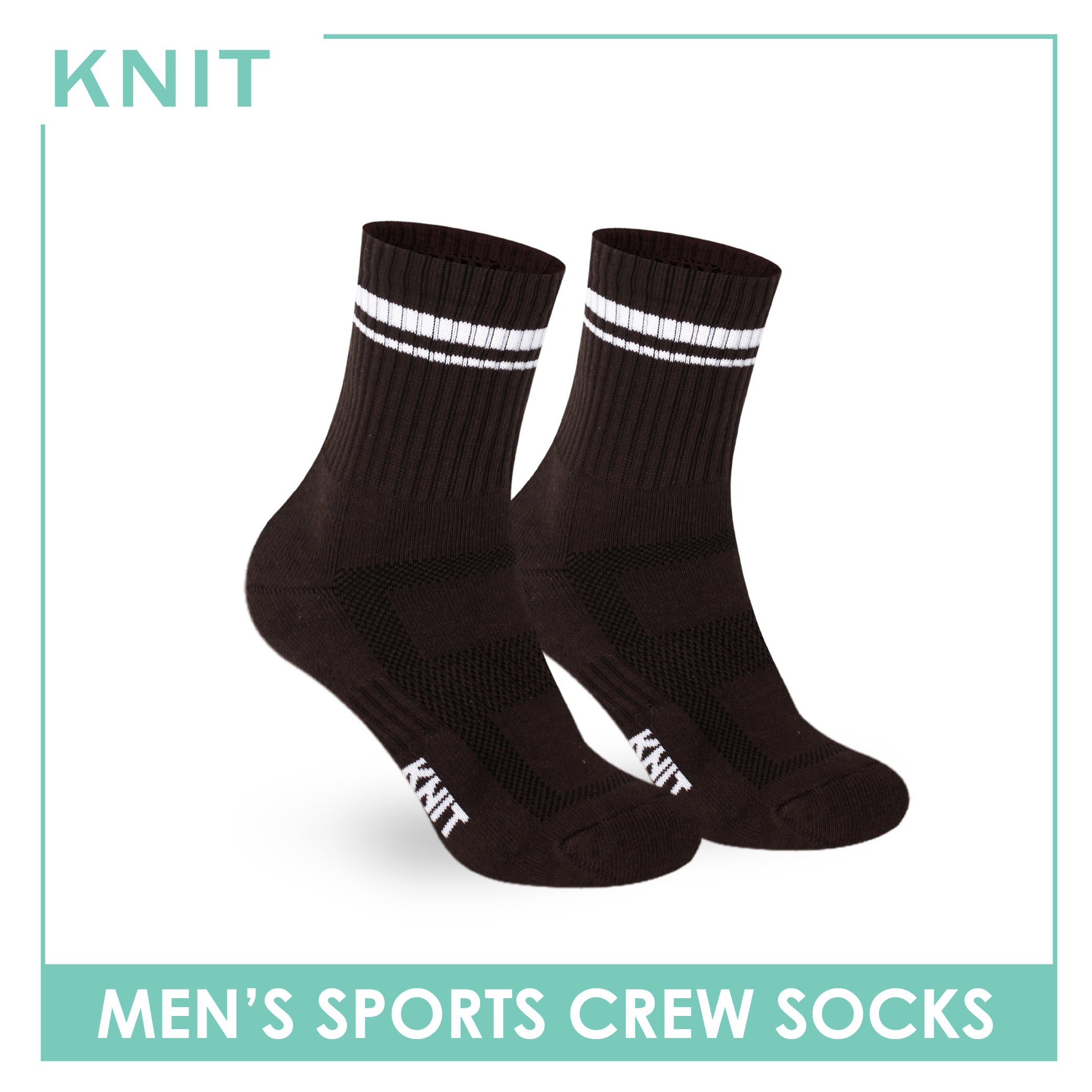Knit Men's Cotton Thick Sports Crew Socks 1 pair KMSK1