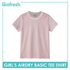 Biofresh Active Kids Girls AirDry Basic Tee Shirt 1 piece MUGSR531